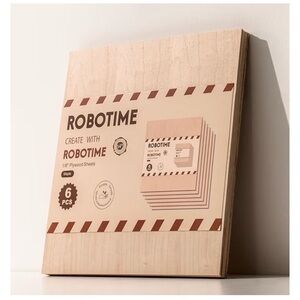 6-Pack Laser Wood Sheets 12 x 12 x 1/8 in. Birch  Plywood for Laser Cutting. New